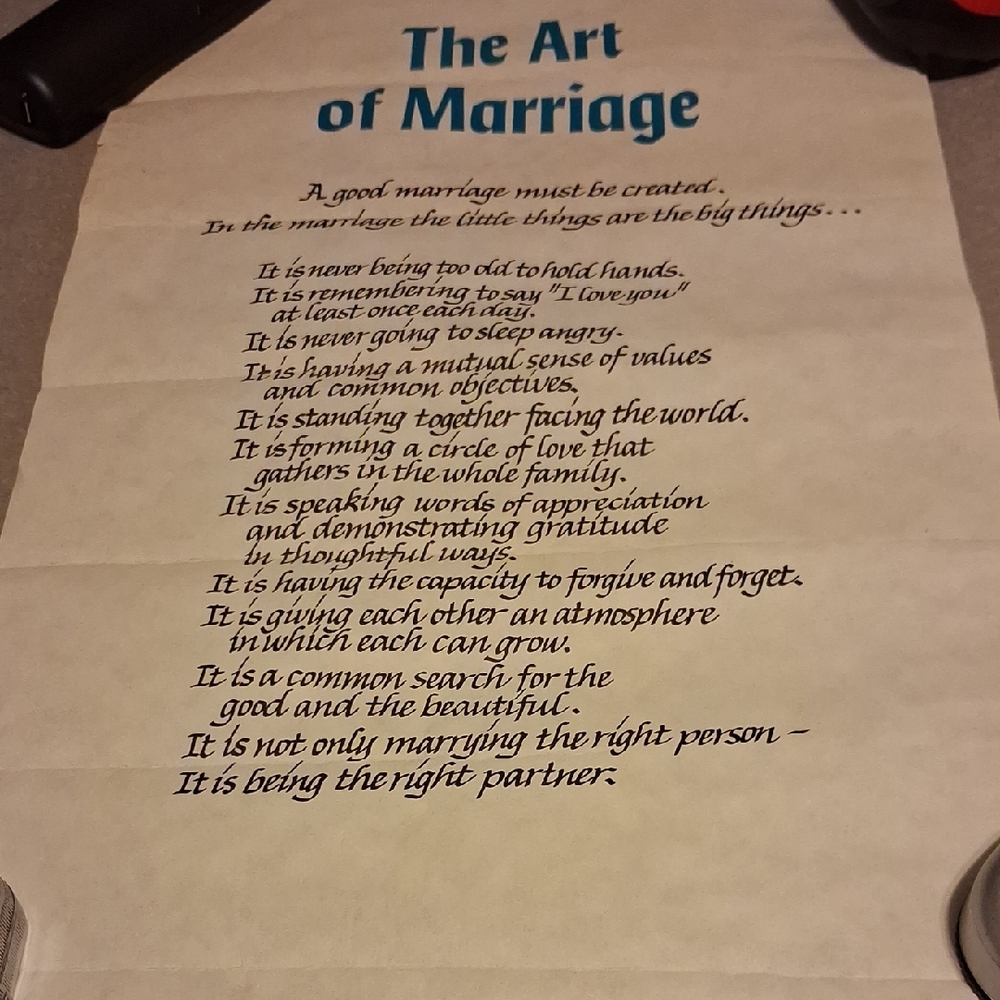 Star City 'The Art of Marriage' Print - Blue and Cream
